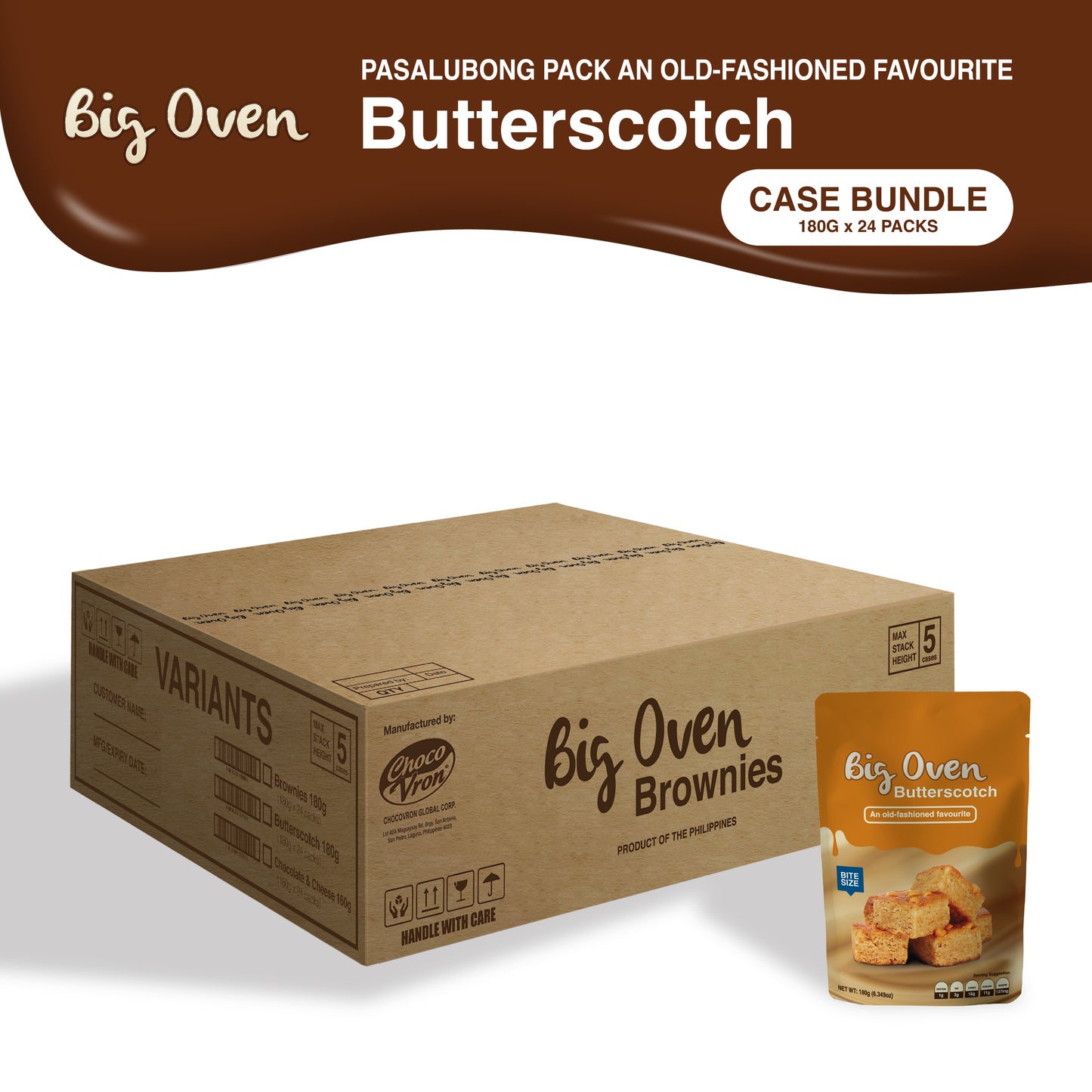 Pasalubong Pack Butterscotch 180G CASE BUNDLE