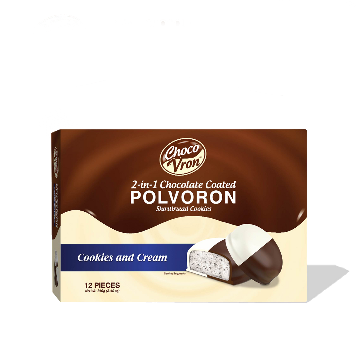 Gift Box 2 in 1 Chocolate Coated Cookies and Cream Polvoron 240g
