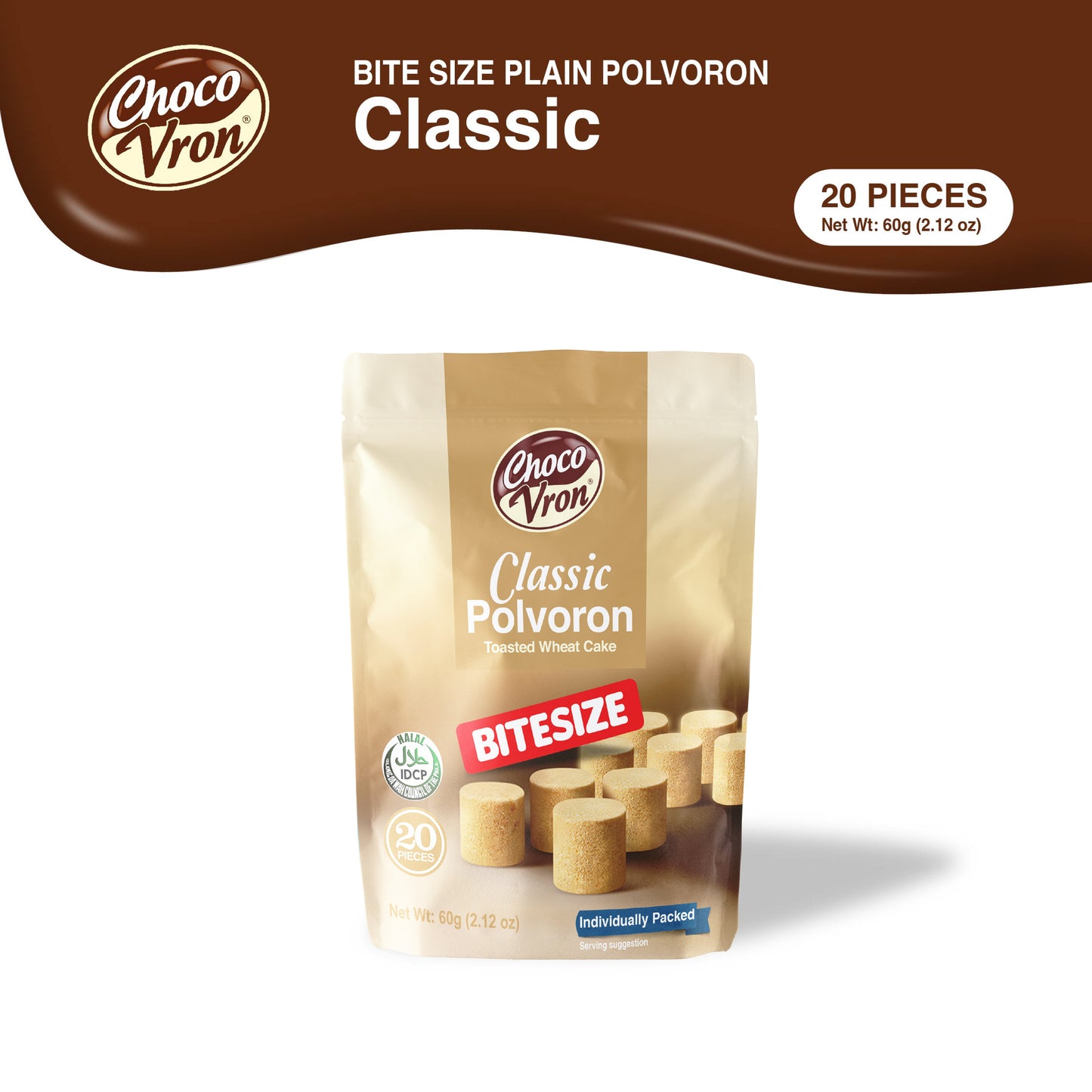 Bite Size Plain Classic Polvoron 60g