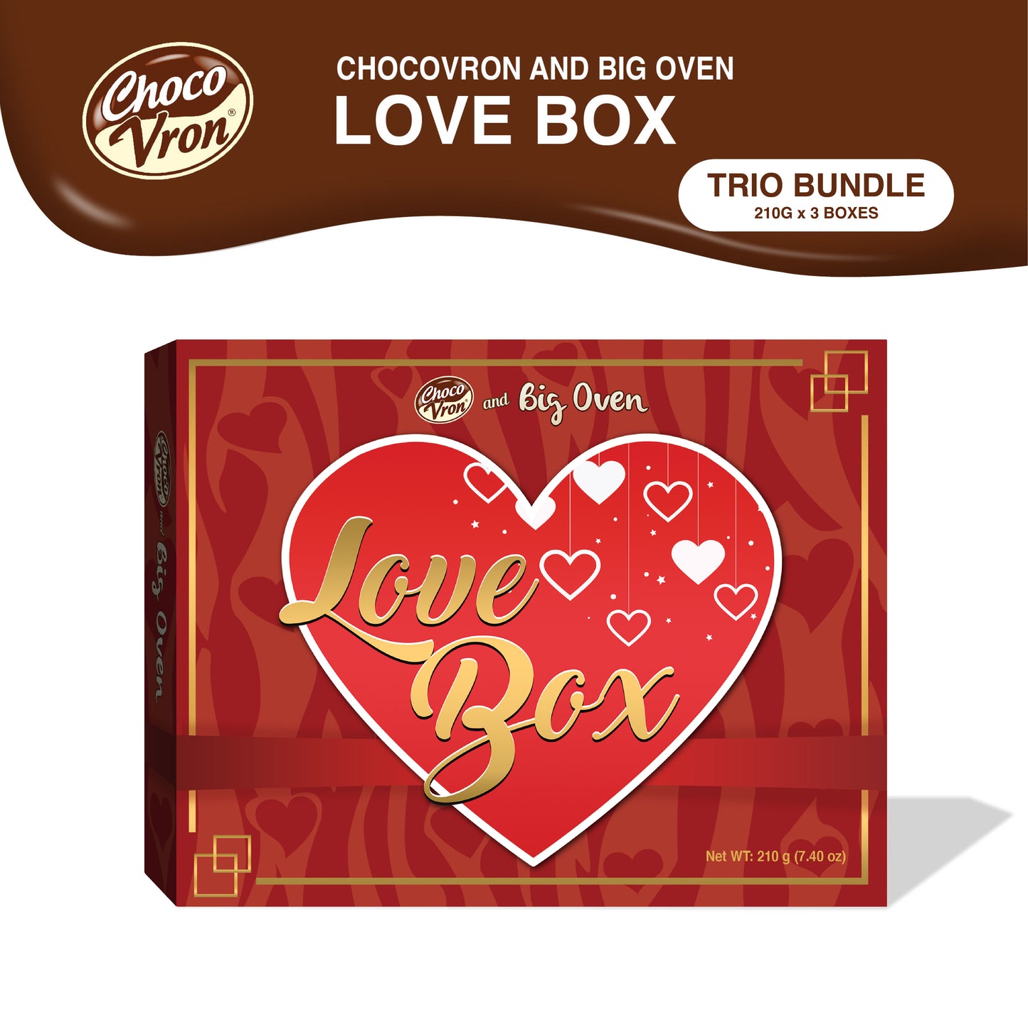 Chocovron & Big Oven Gift Box 210g TRIO BUNDLE