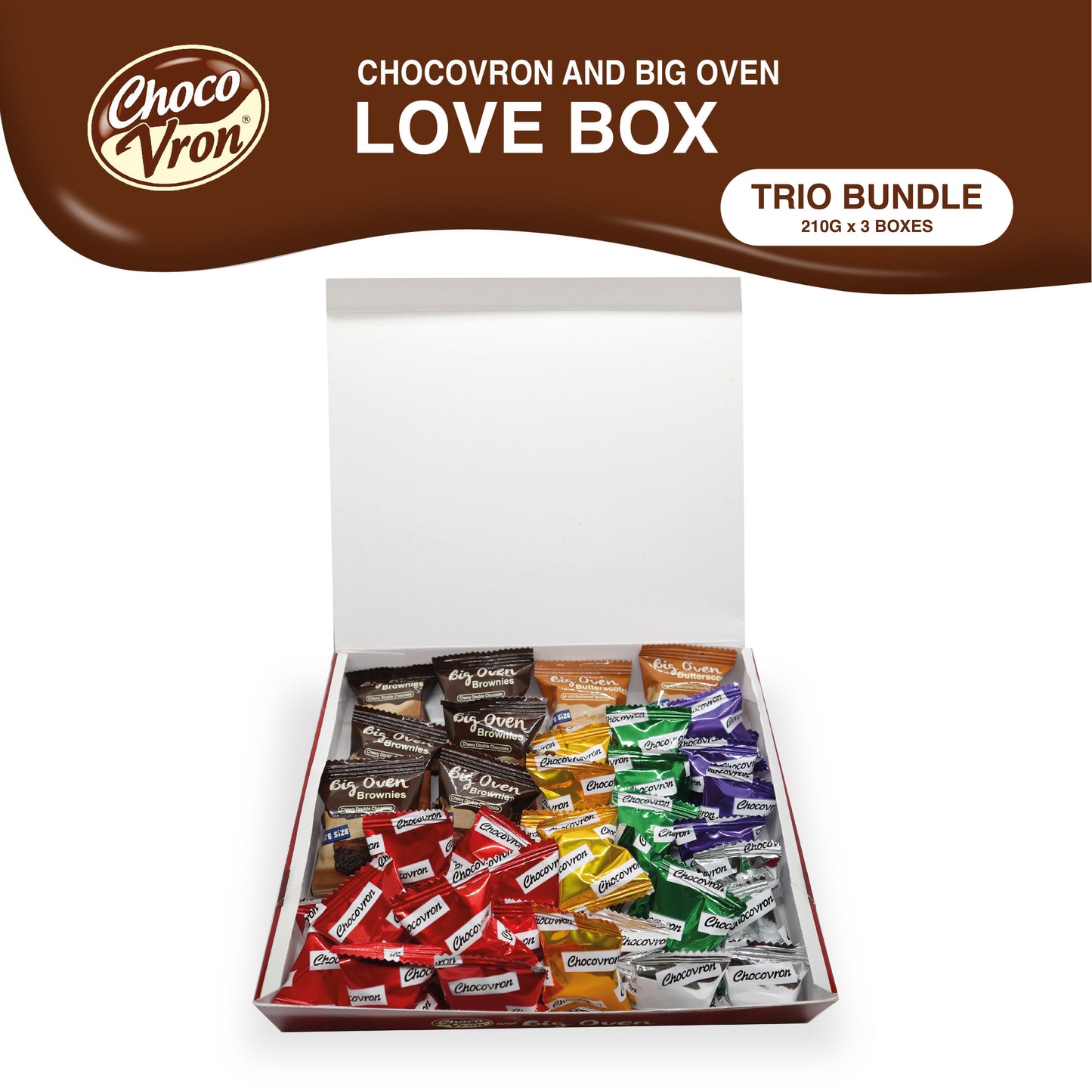 Chocovron & Big Oven Gift Box 210g TRIO BUNDLE