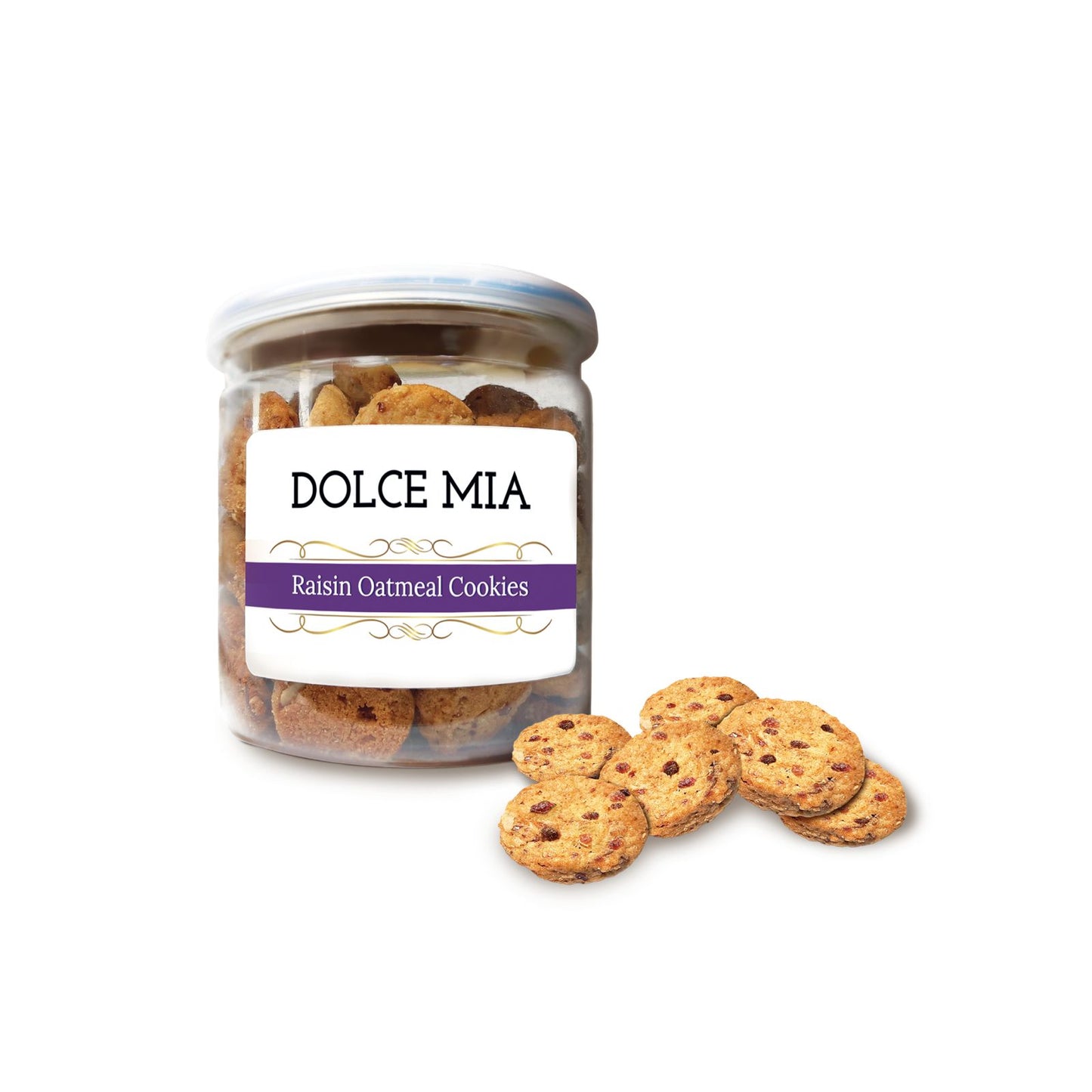 Dolce Mia Mini Raisin Oatmeal Cookies 160g