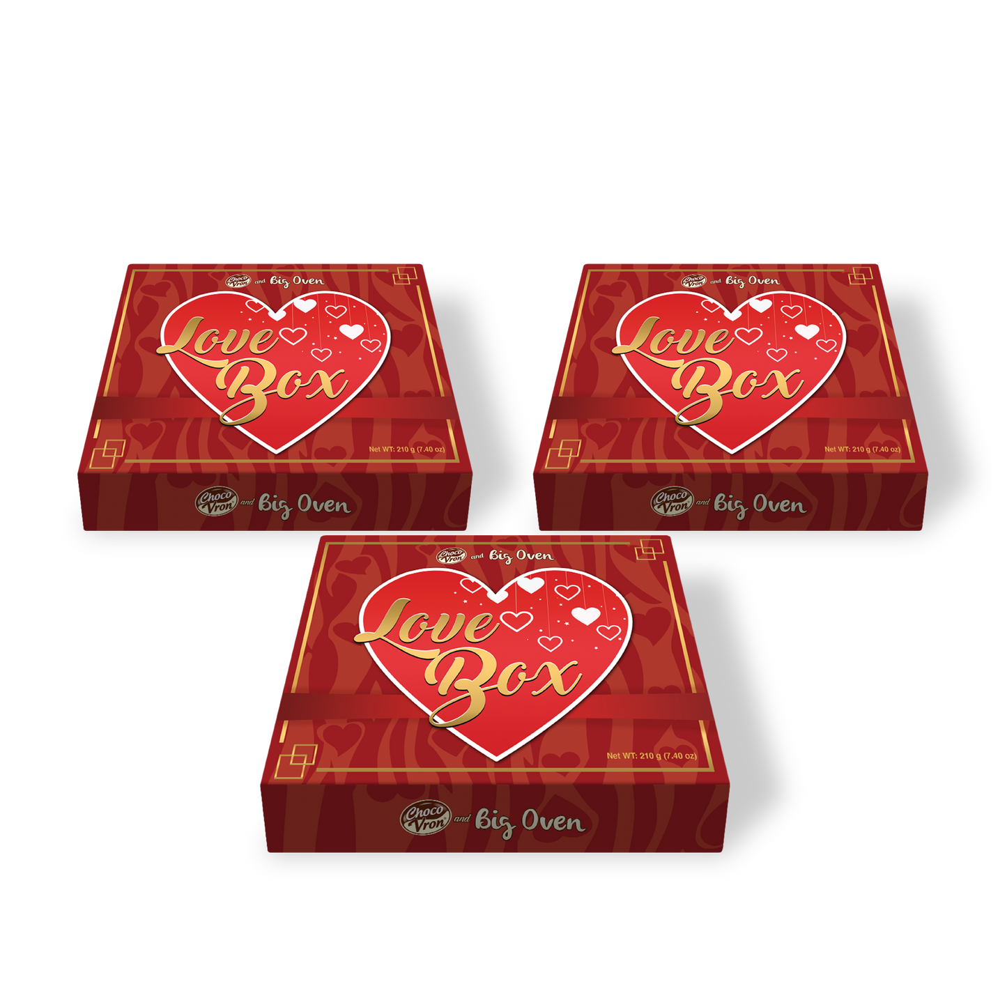 Chocovron & Big Oven Gift Box 210g TRIO BUNDLE