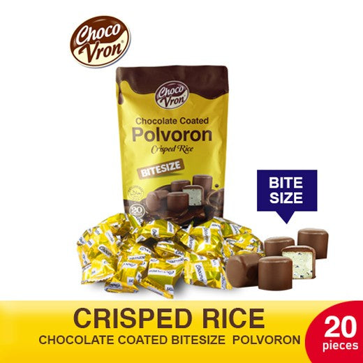 Bite Size Chocolate Coated Polvoron - Crisped Rice 80g