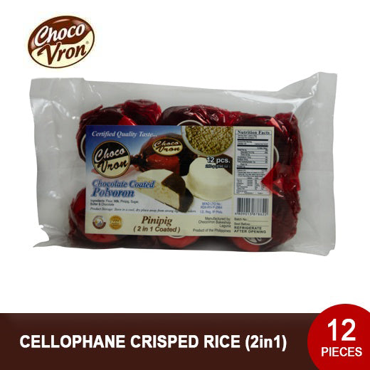 Pasalubong Pack Chocolate Coated Polvoron - Crisped Rice Choco 240g