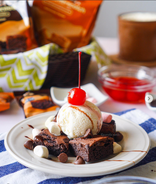 Big Oven Brownies A La Mode