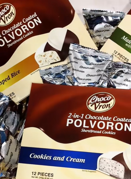 Try this chocolate coated polvoron from ChocoVron!