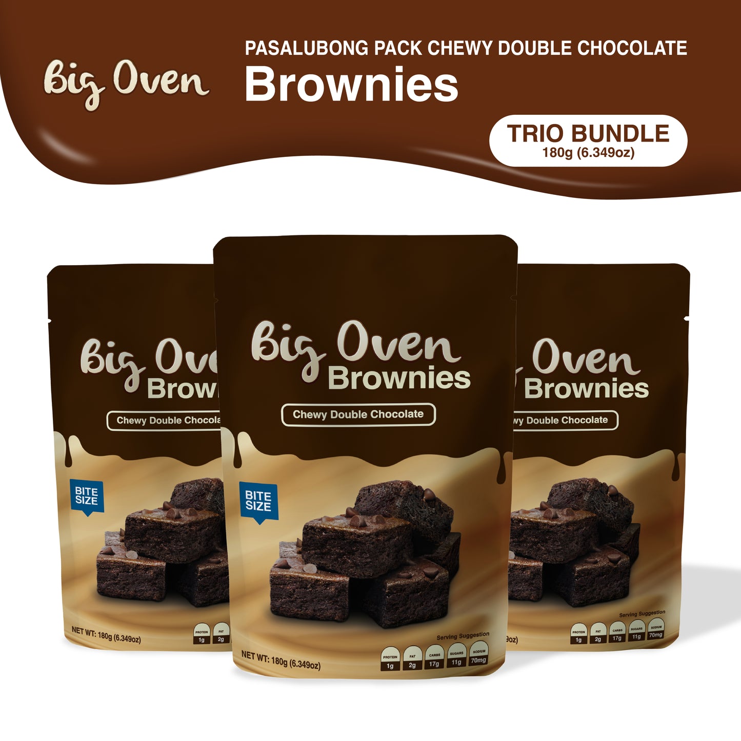 Pasalubong Pack Brownies 180g TRIO BUNDLE