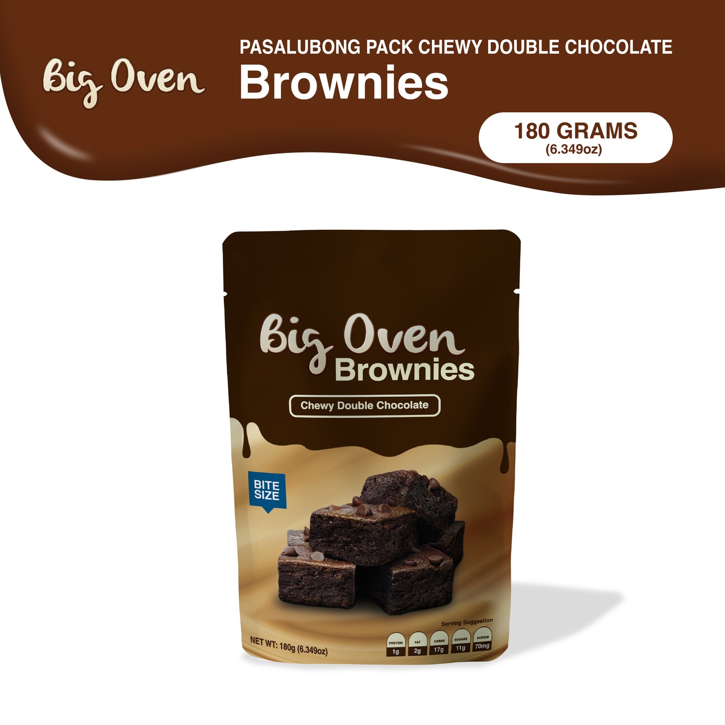 Pasalubong Pack Chewy Double Chocolate Brownies 180g