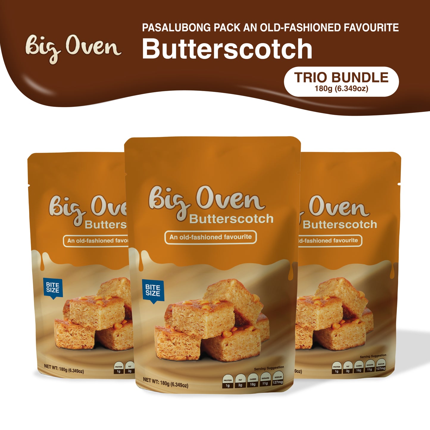 Pasalubong Pack Butterscotch 180g TRIO BUNDLE