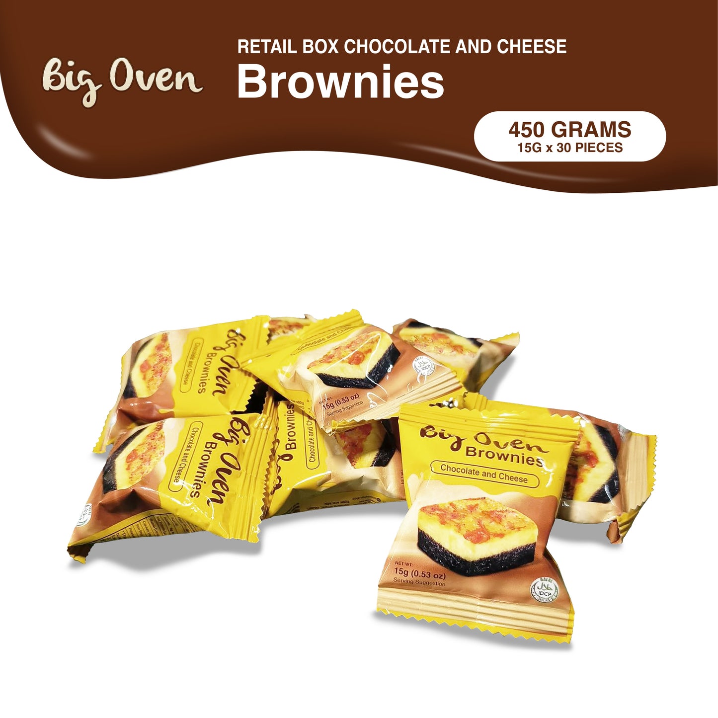 Retail Box Chocolate and Cheese Brownies 450g