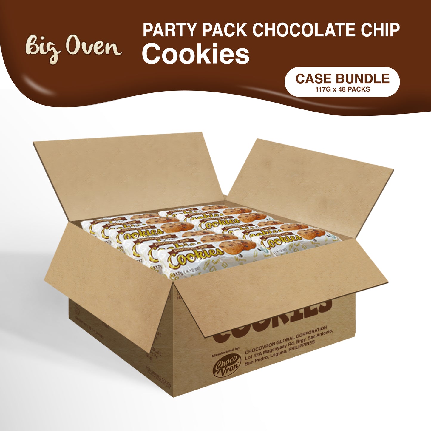 Solo Pack Chocolate Chip Cookies 117g CASE BUNDLE