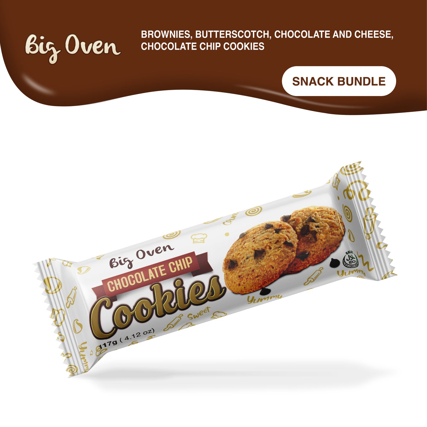 Snack Bundle (3 Party Packs - 1 Solo Pack Chocolate Chip Cookies)