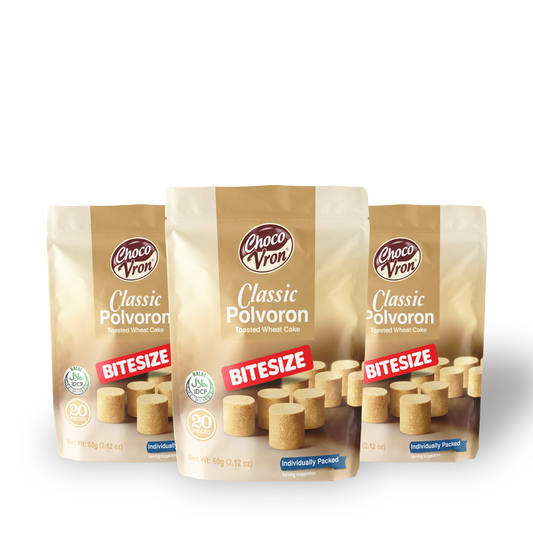 Bite Size Plain Classic Polvoron 60g TRIO BUNDLE