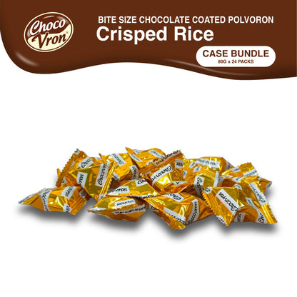 Bite Size Chocolate Coated Crisped Rice Polvoron CASE BUNDLE