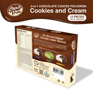 Gift Box Chocolate Coated Polvoron - ChocoVron Cookies & Cream 240g