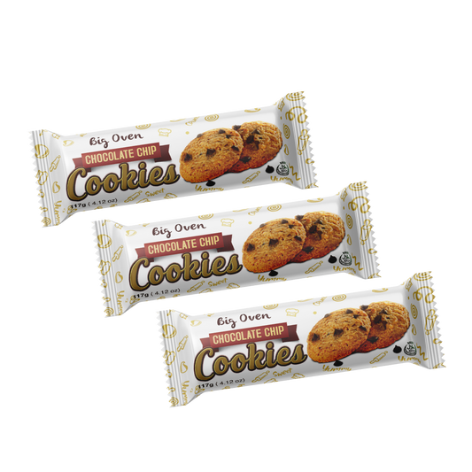 Solo Pack Chocolate Chip Cookies 117g TRIO BUNDLE