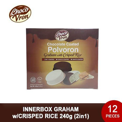 Gift Box Chocolate Coated Polvoron - Graham 240g
