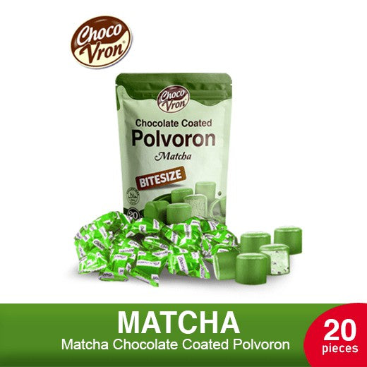 Bite Size Chocolate Coated Polvoron - Matcha Green Tea  80g